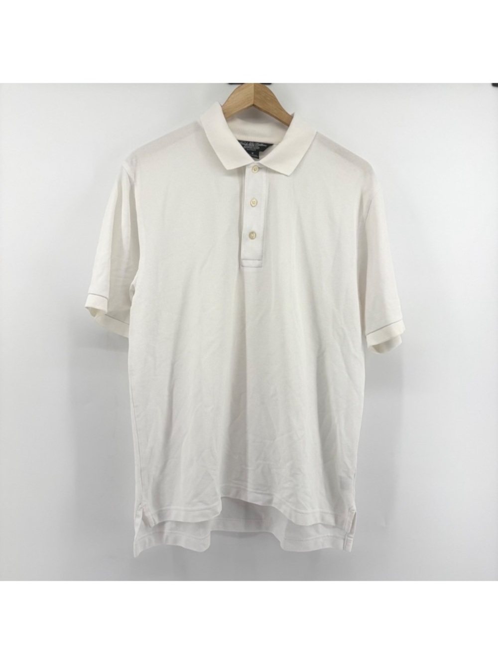 Brooks White Men's Polo Shirt - Short Sleeve